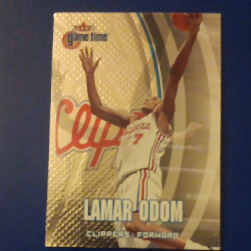 Game Time Clippers Card with Red and Gold Accents